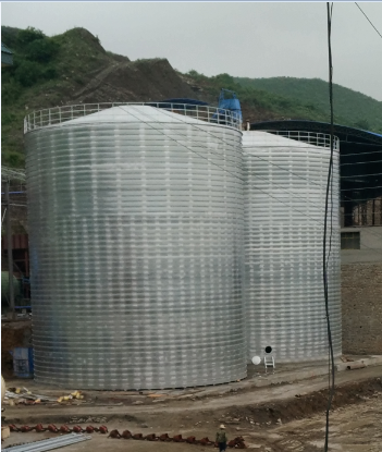 驻马店粮食钢板仓的安装全过程不用热焊接